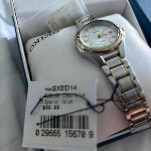 Brand new Seiko watch in box.